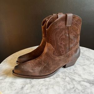 Ba&sh Suede Western Bootie